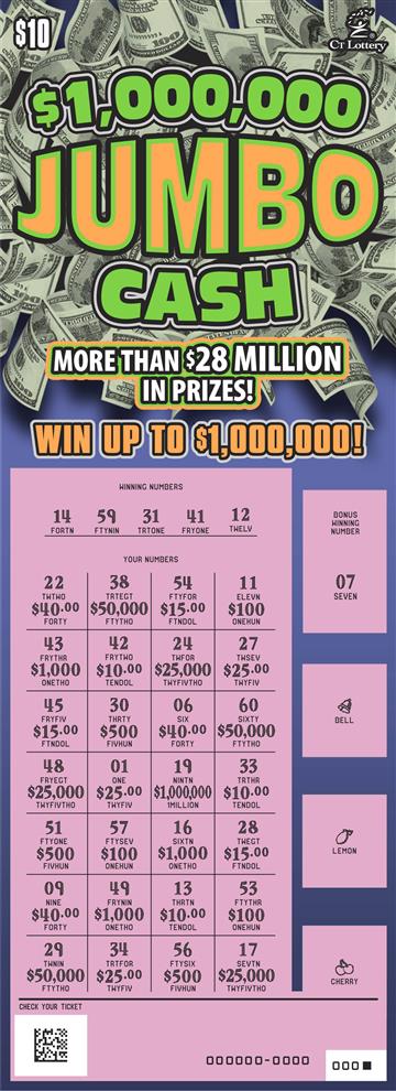 $1,000,000 JUMBO CASH rollover image